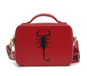 SCORPION EMBROIDERED CROSSBODY BAG