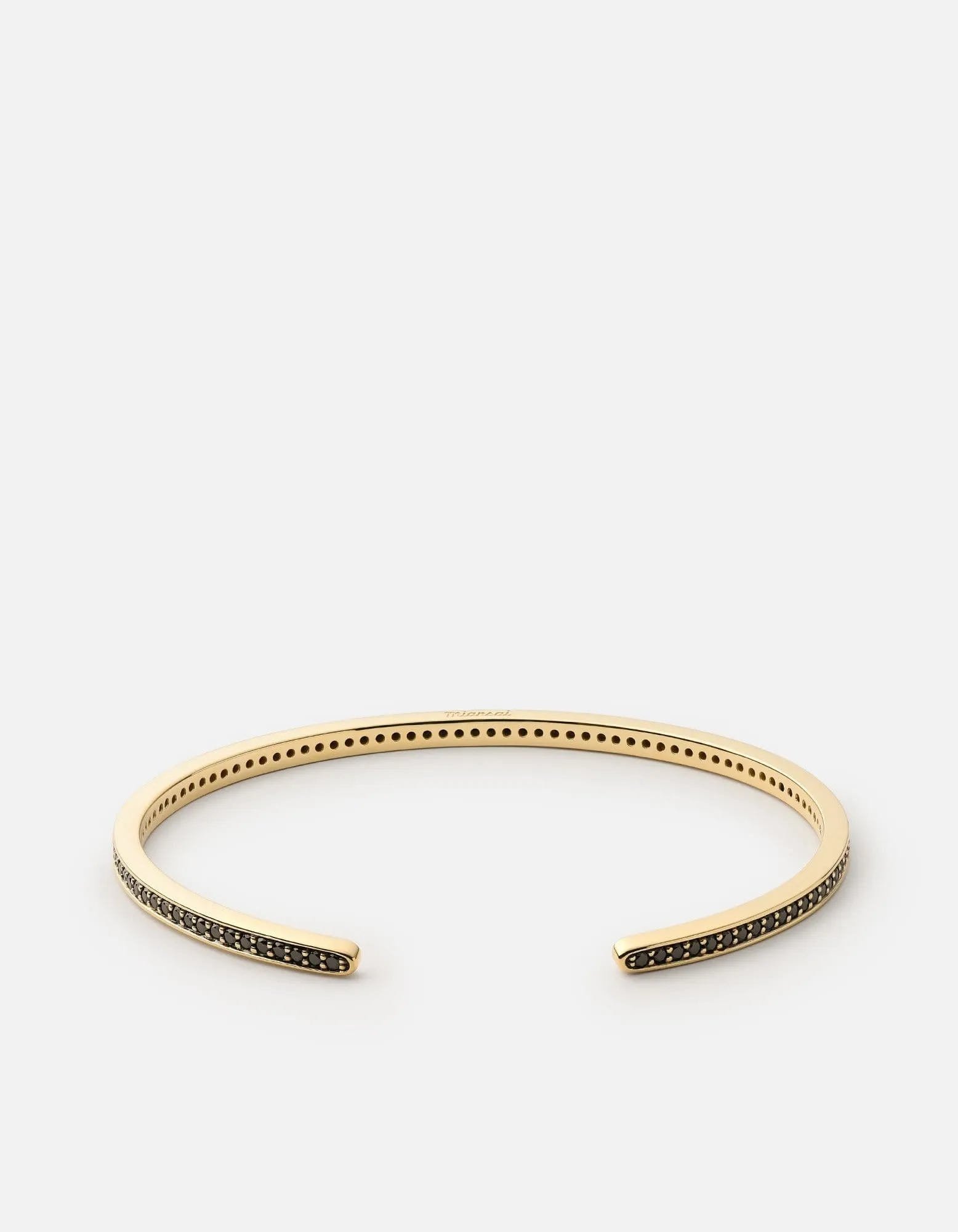 Set Cuff, 14k Gold/Black Diamonds