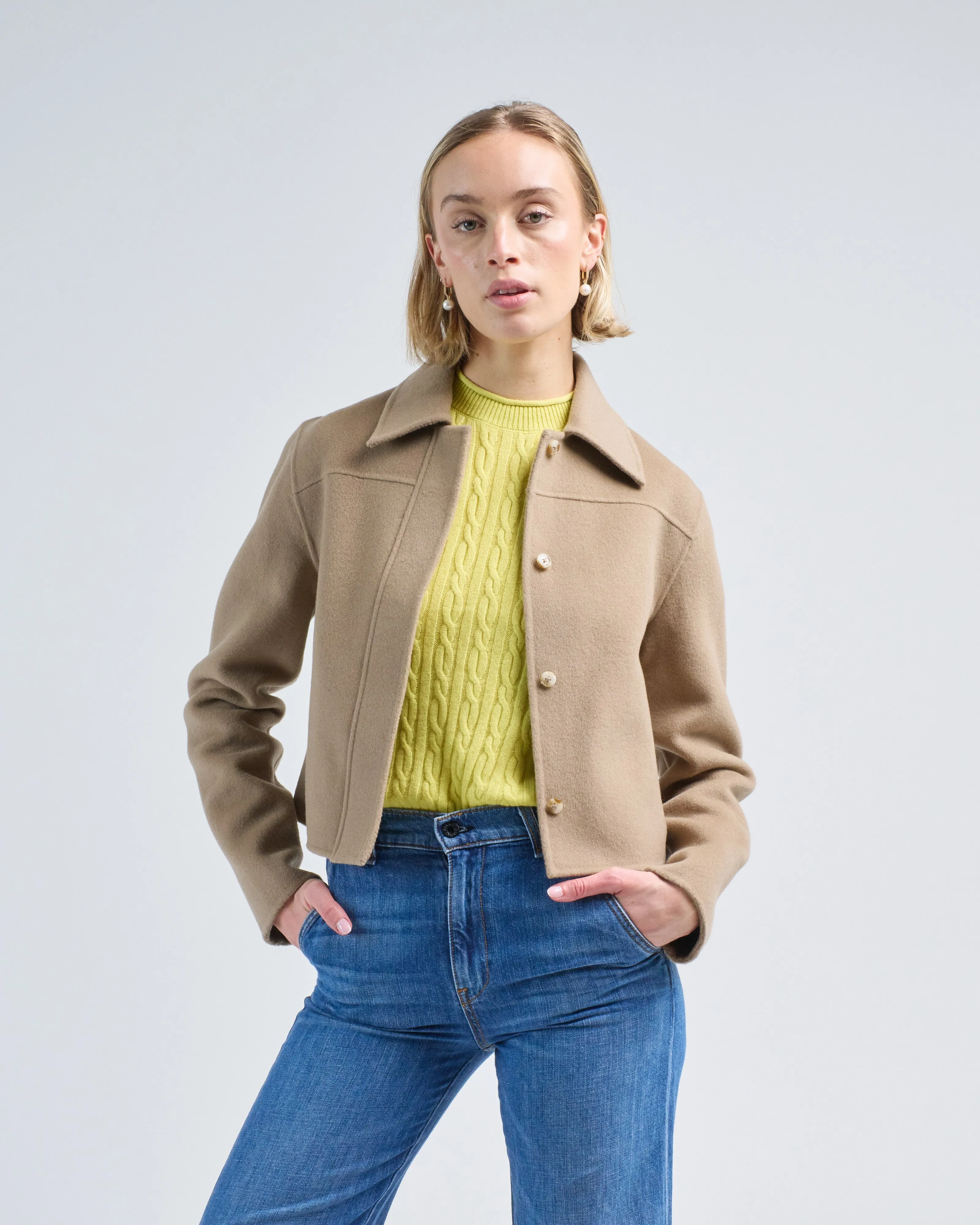 short boxy coat