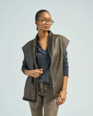 short boxy gilet