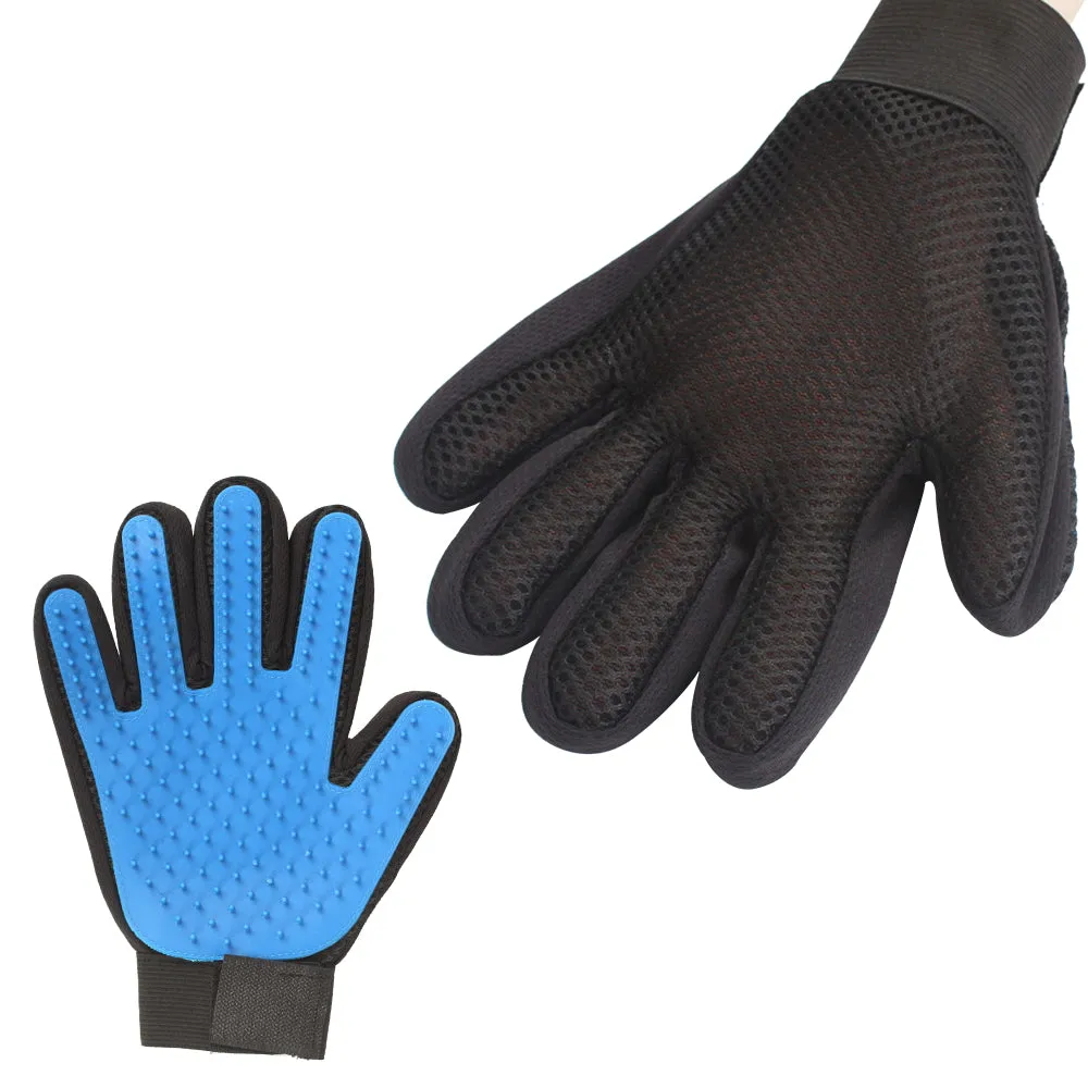 Silicone Pet brush Glove Deshedding Gentle Efficient Pet Grooming Glove