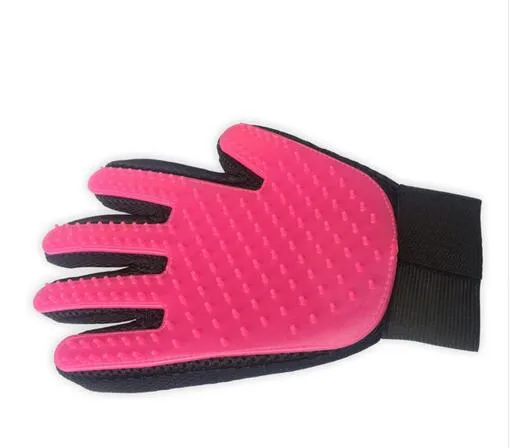Silicone Pet brush Glove Deshedding Gentle Efficient Pet Grooming Glove