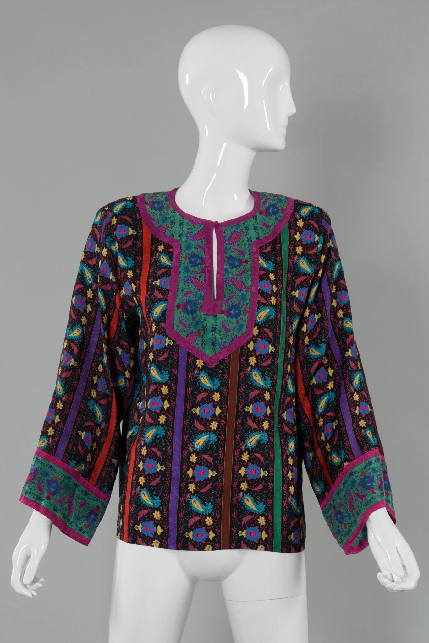 Silk Peasant Blouse
