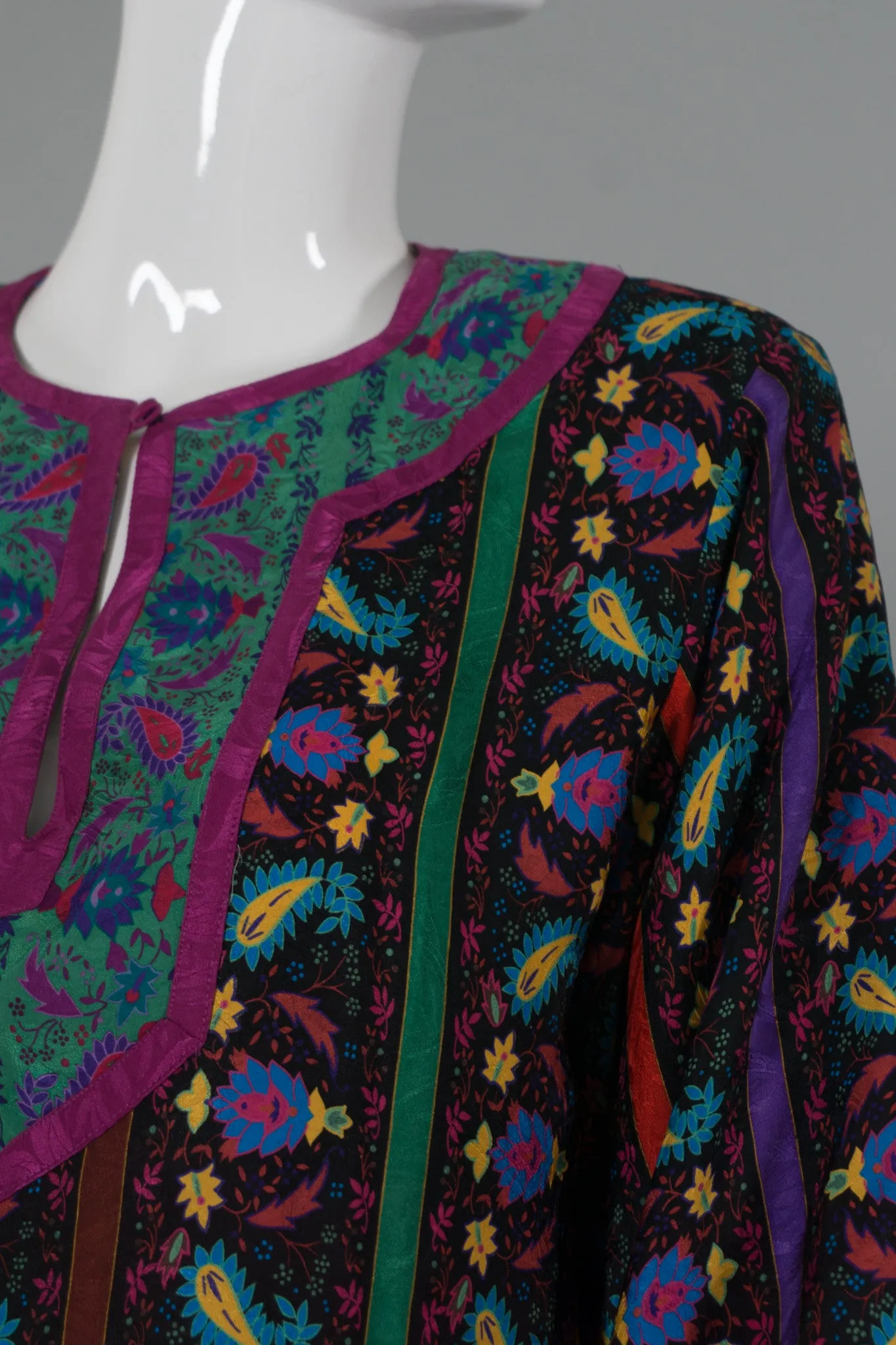 Silk Peasant Blouse