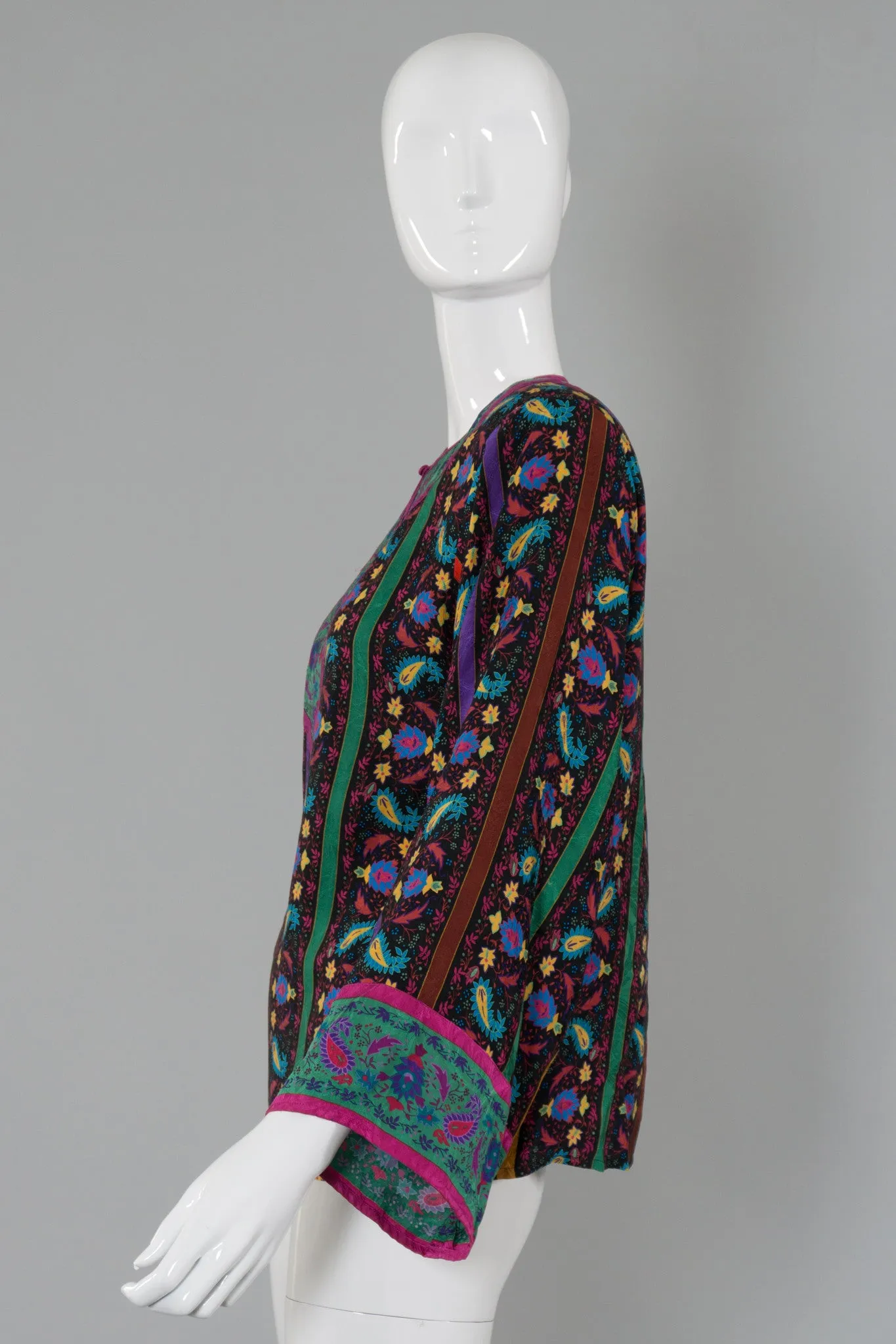 Silk Peasant Blouse