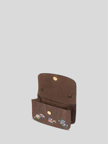 Small Etro Essential Crossbody Bag With Embroidery