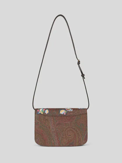 Small Etro Essential Crossbody Bag With Embroidery