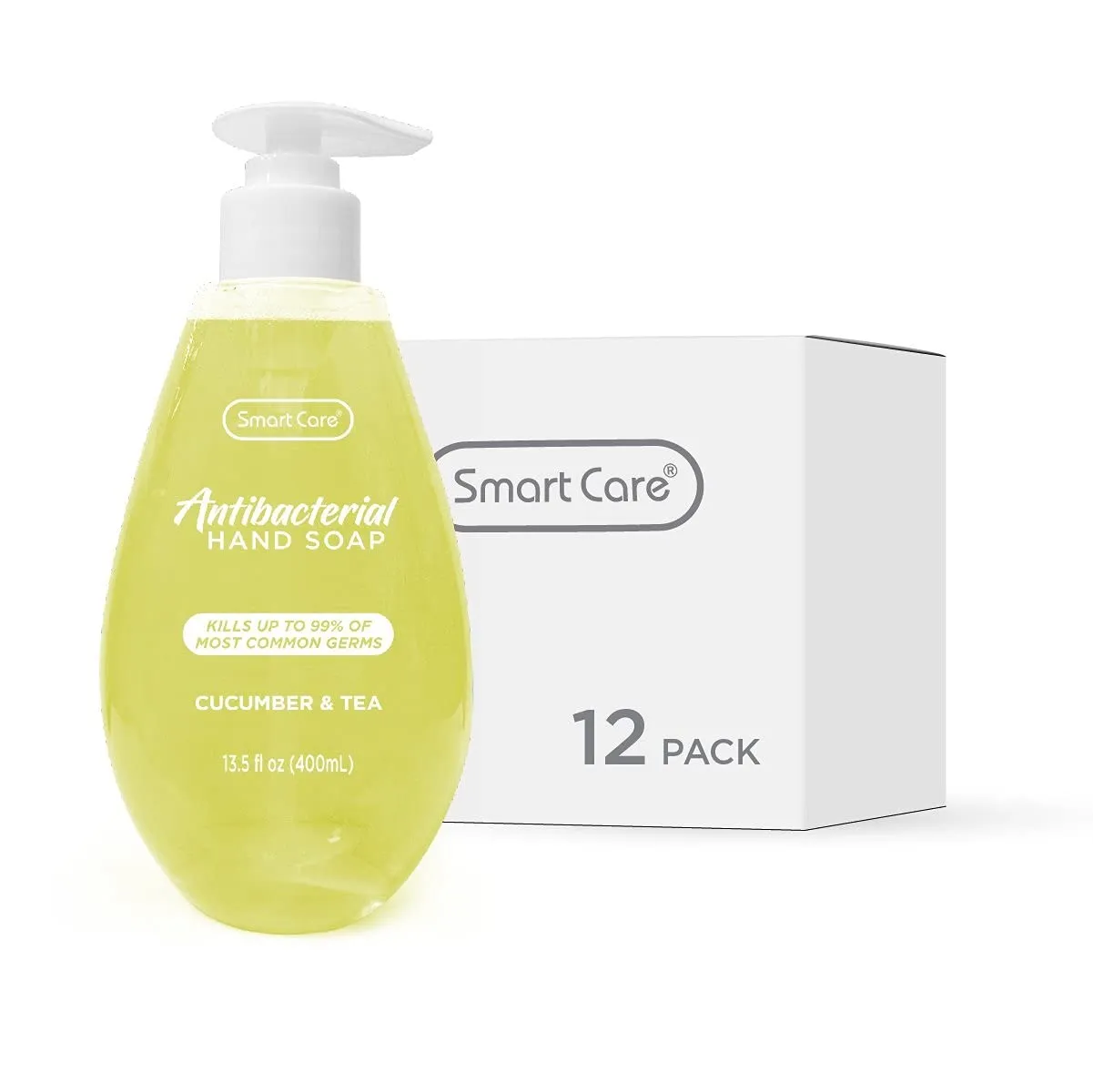 Smart Care Antibacterial Hand Soap, Sweet Peach, 13.5 Ounce (Pack of 12)