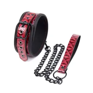 Smart Moves - Collar - Red Diamond Print - Rood/Zwart
