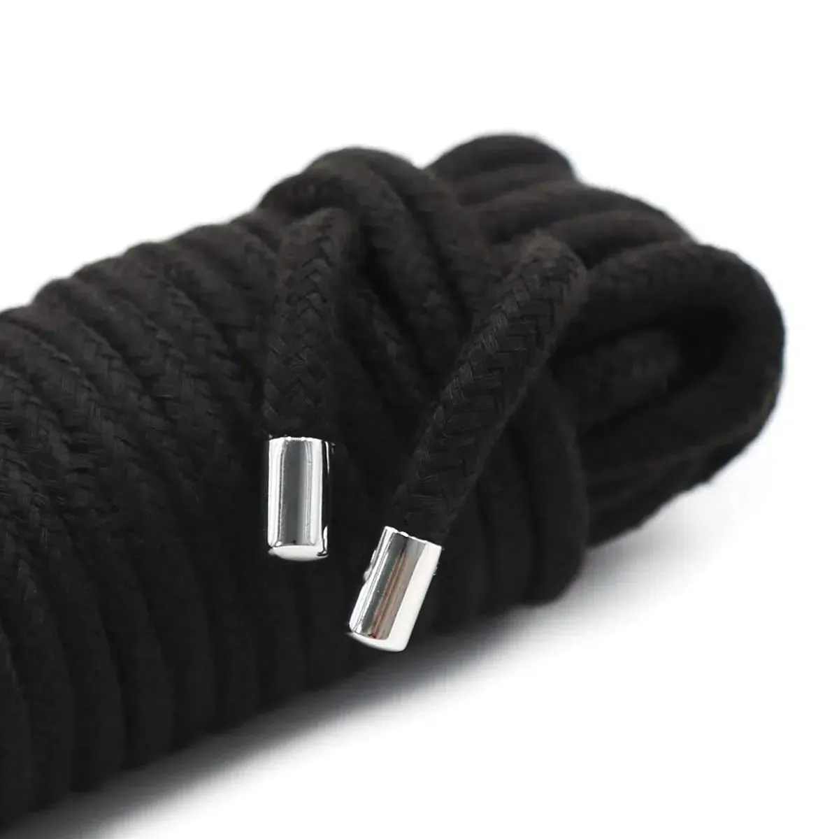 Smart Moves - Katoenen Touw met Metalen Eindstop - 20 meter - Zwart