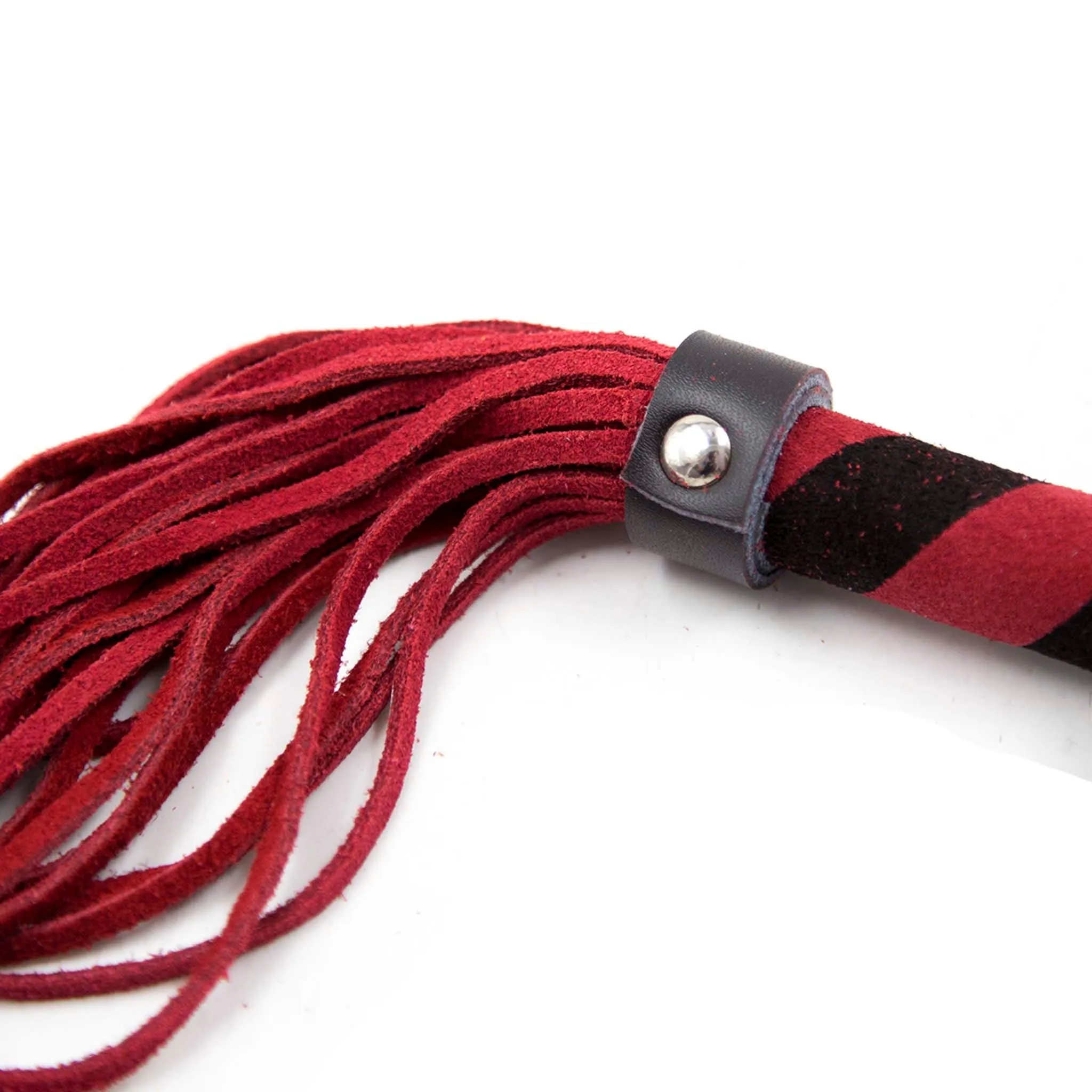 Smart Moves - Lederen Flogger - 27 cm - Rood/Zwart