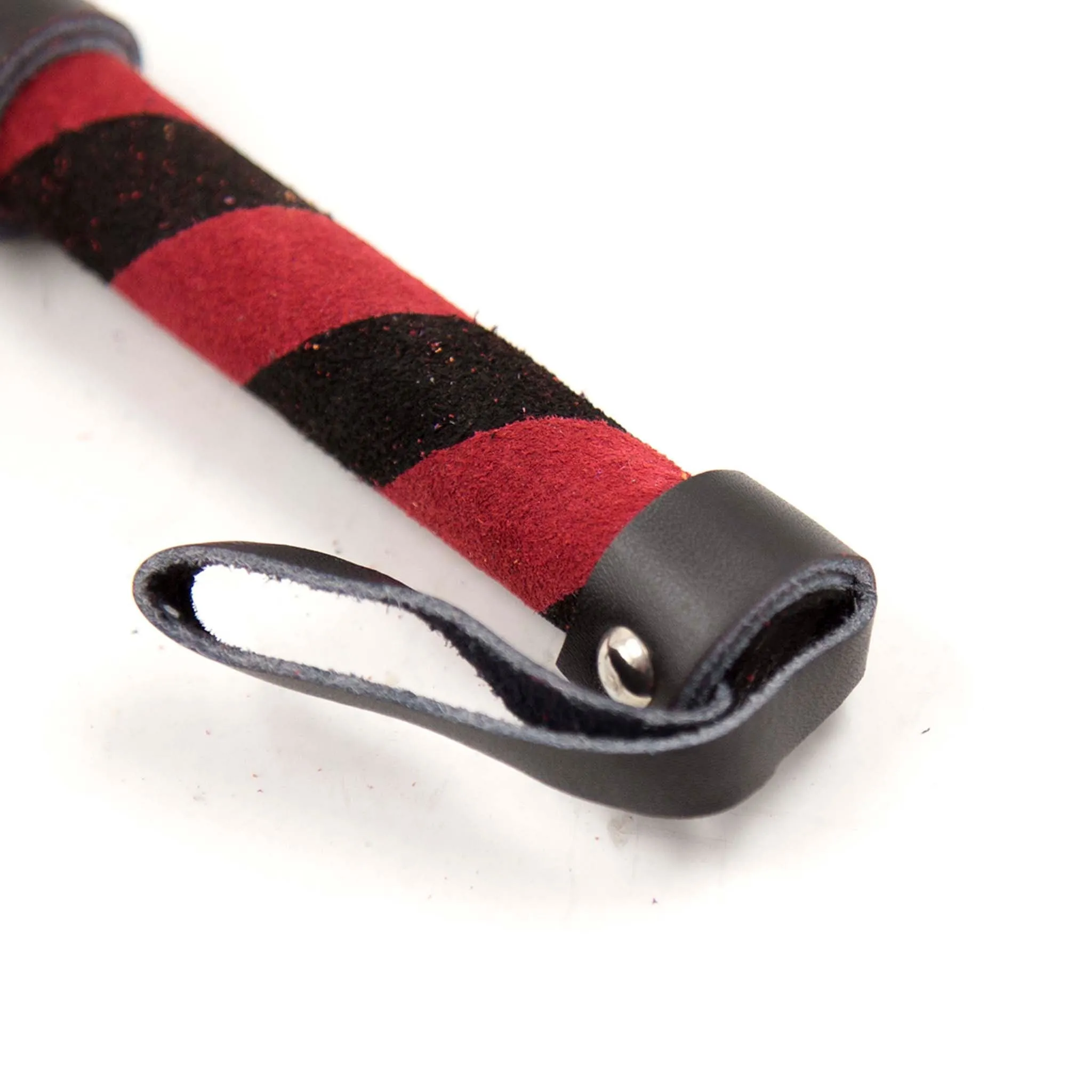 Smart Moves - Lederen Flogger - 27 cm - Rood/Zwart
