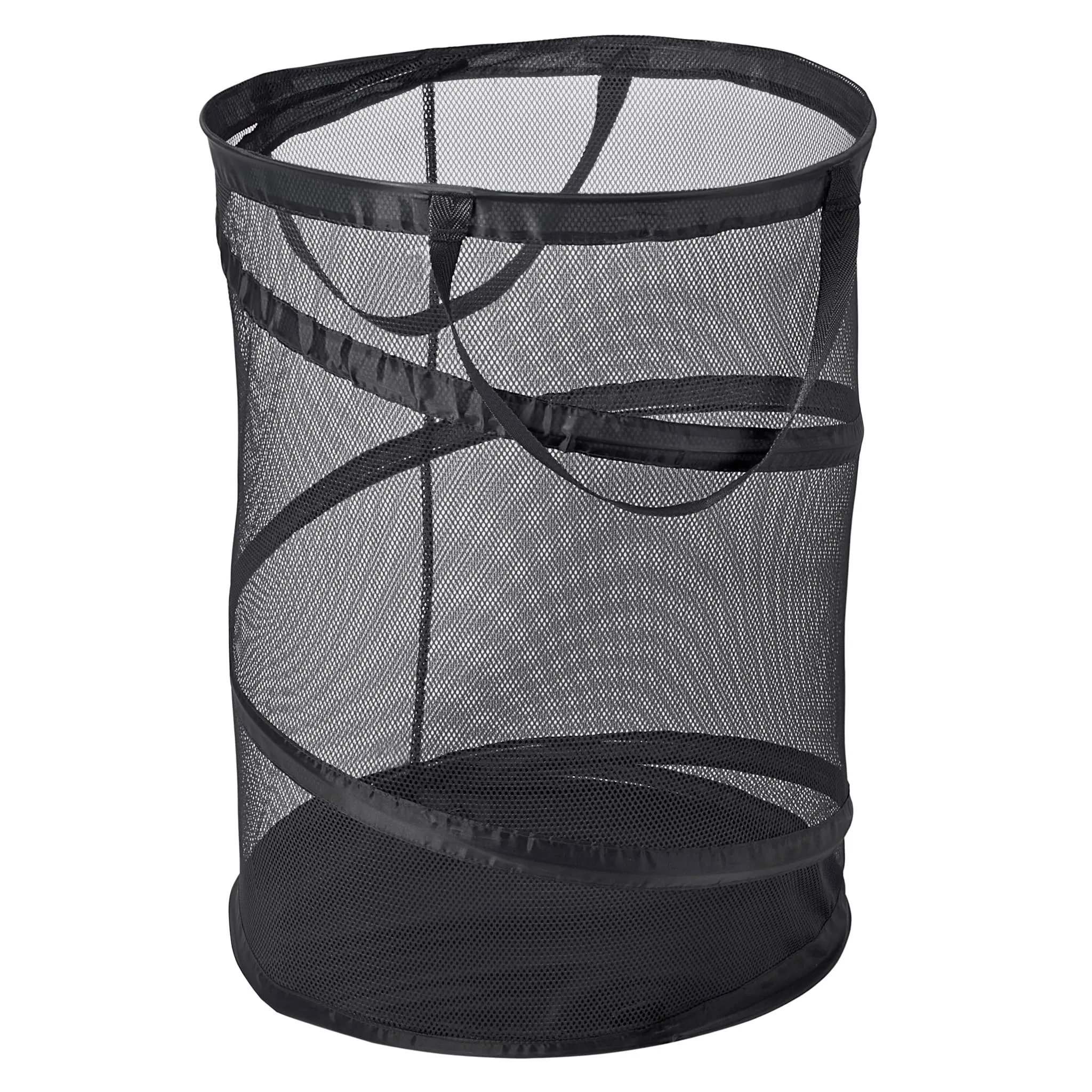 Smart n Pop-Up Spiral Laundry Hamper Bag Mesh - Collapsible