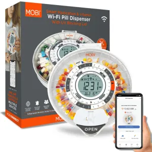Smart Pill/Medication Dispenser With 28 Day Capacity