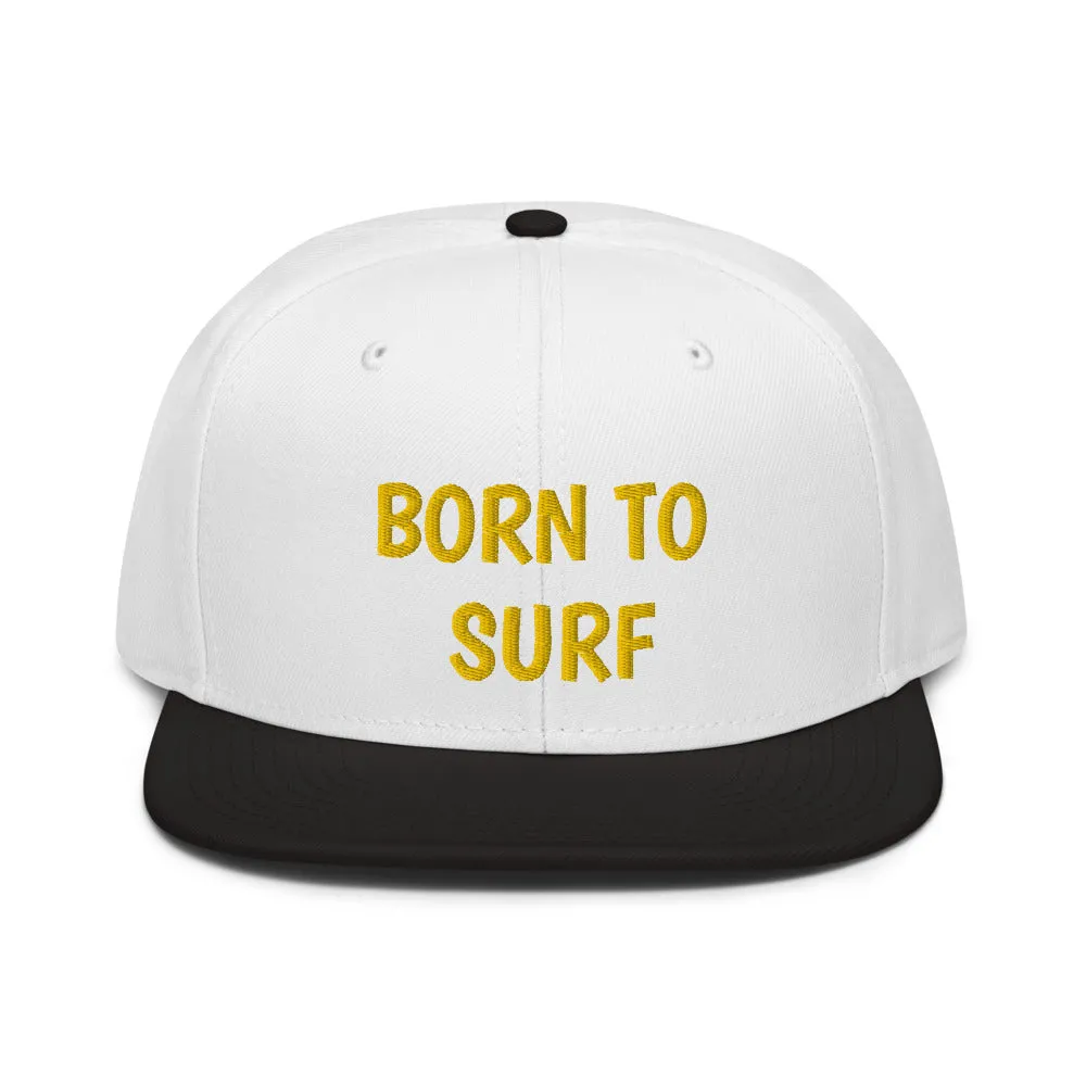 Snapback Hat "1051-0061 Born To Surf (Yellow Logo)"
