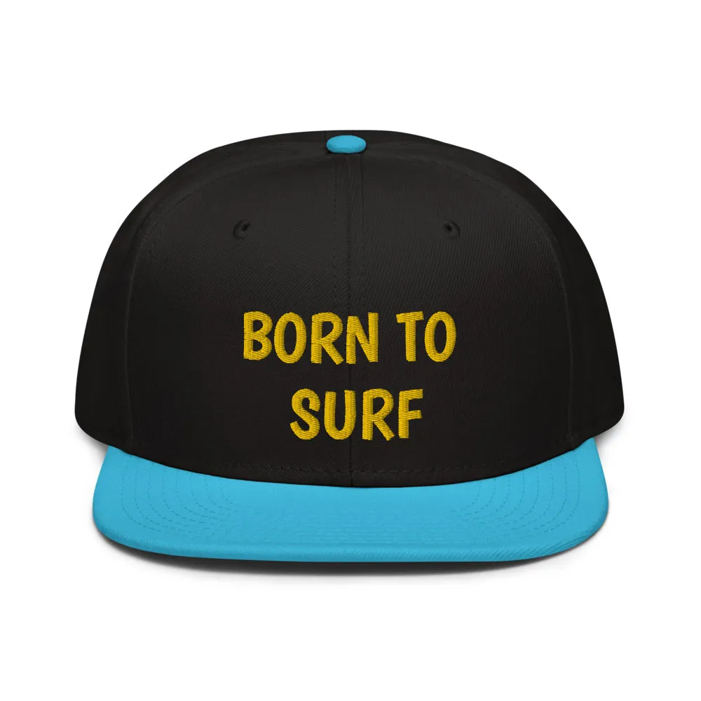 Snapback Hat "1051-0061 Born To Surf (Yellow Logo)"
