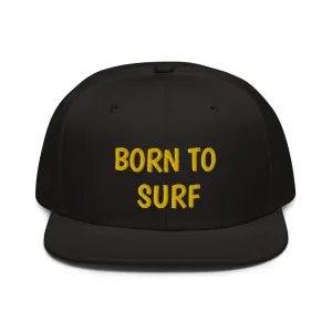Snapback Hat "1051-0061 Born To Surf (Yellow Logo)"