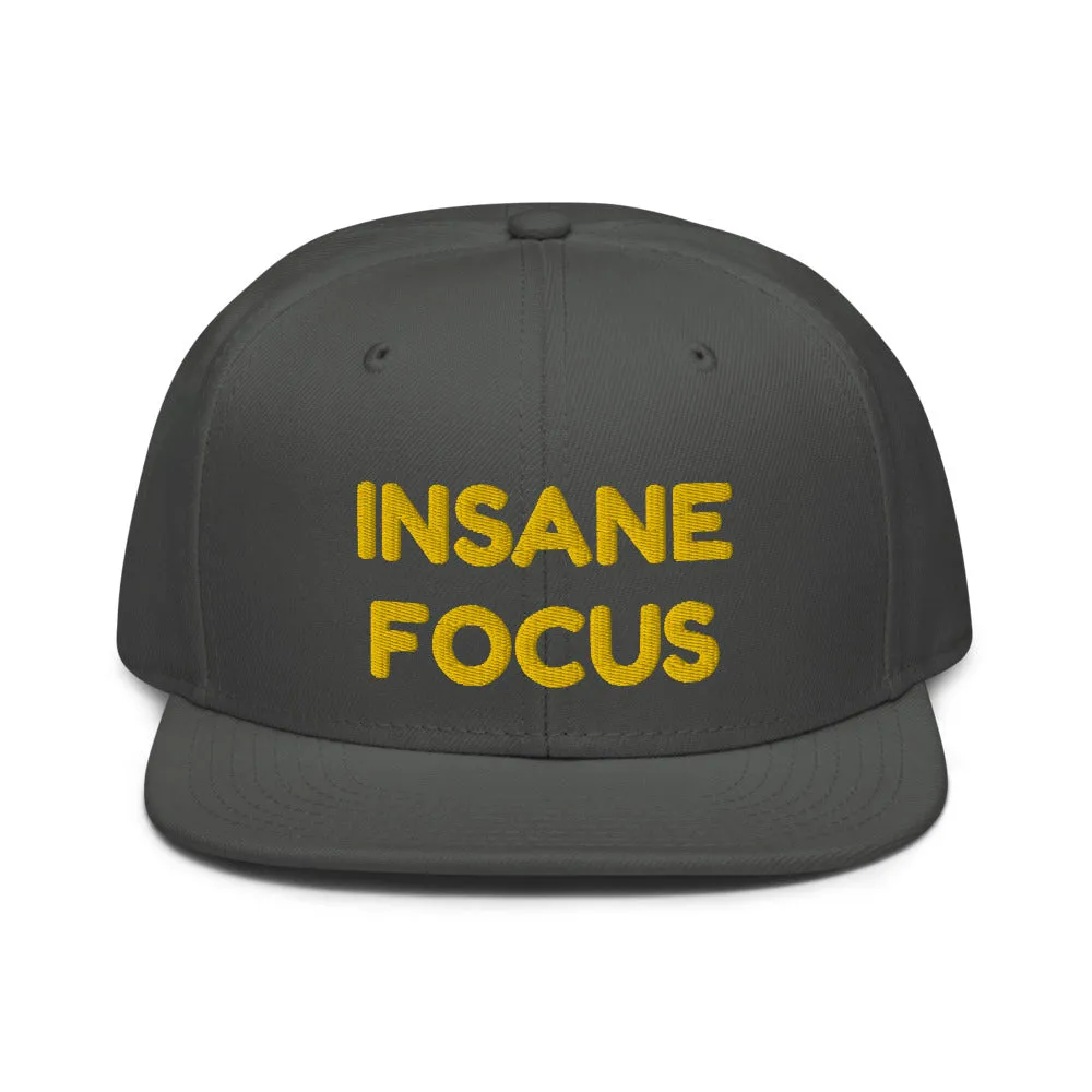 Snapback Hat "1052-0091 Insane Focus (Yellow Logo)"