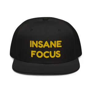 Snapback Hat "1052-0091 Insane Focus (Yellow Logo)"