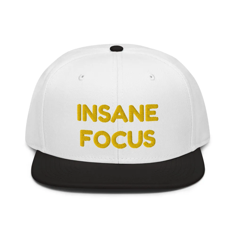 Snapback Hat "1052-0091 Insane Focus (Yellow Logo)"