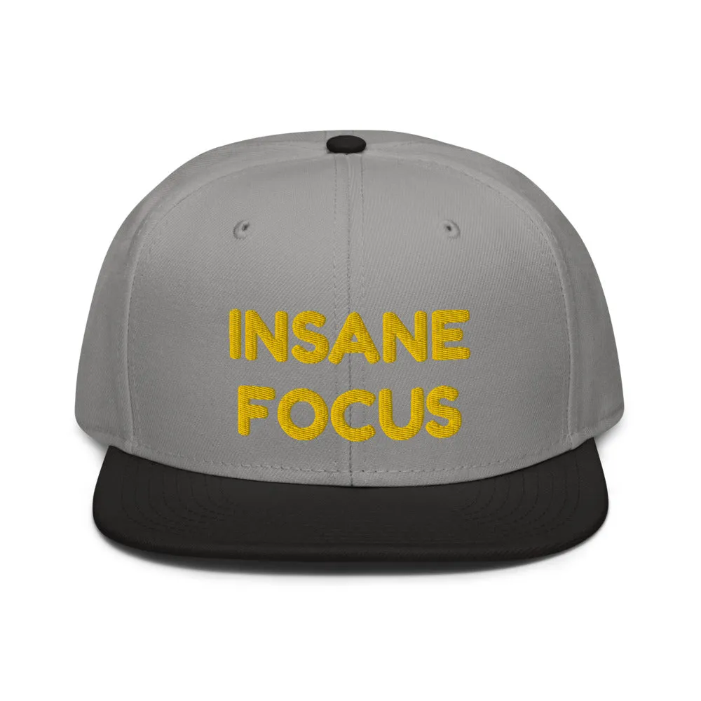 Snapback Hat "1052-0091 Insane Focus (Yellow Logo)"