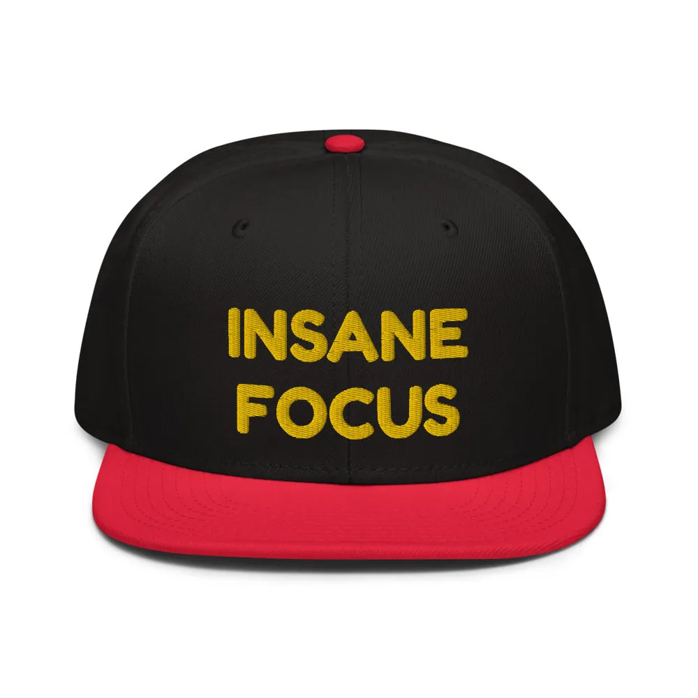 Snapback Hat "1052-0091 Insane Focus (Yellow Logo)"