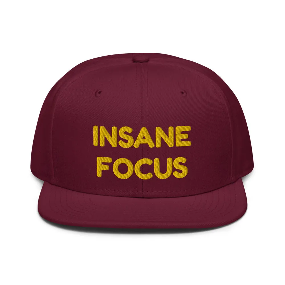 Snapback Hat "1052-0091 Insane Focus (Yellow Logo)"
