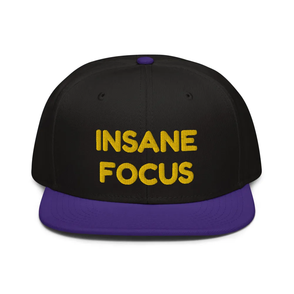 Snapback Hat "1052-0091 Insane Focus (Yellow Logo)"