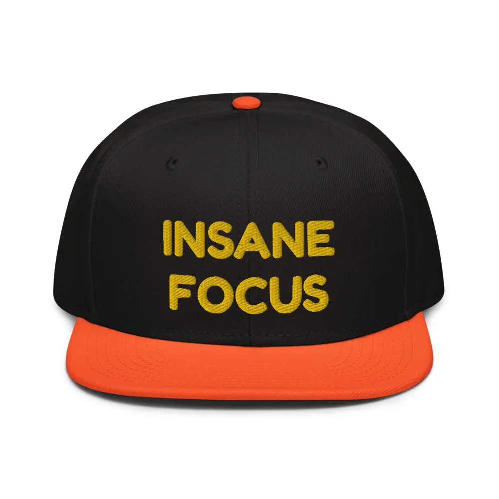 Snapback Hat "1052-0091 Insane Focus (Yellow Logo)"