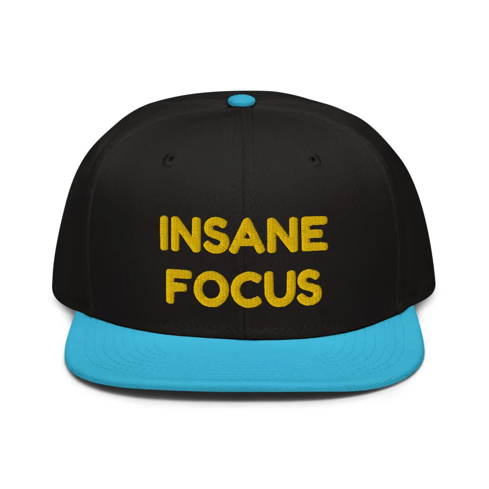 Snapback Hat "1052-0091 Insane Focus (Yellow Logo)"