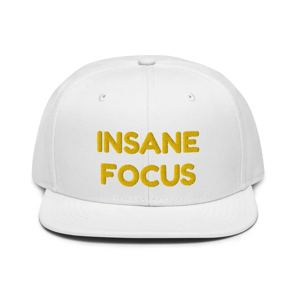 Snapback Hat "1052-0091 Insane Focus (Yellow Logo)"