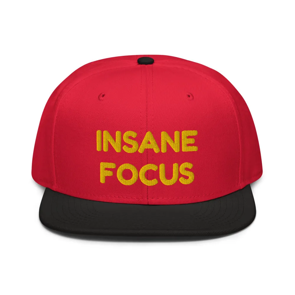 Snapback Hat "1052-0091 Insane Focus (Yellow Logo)"