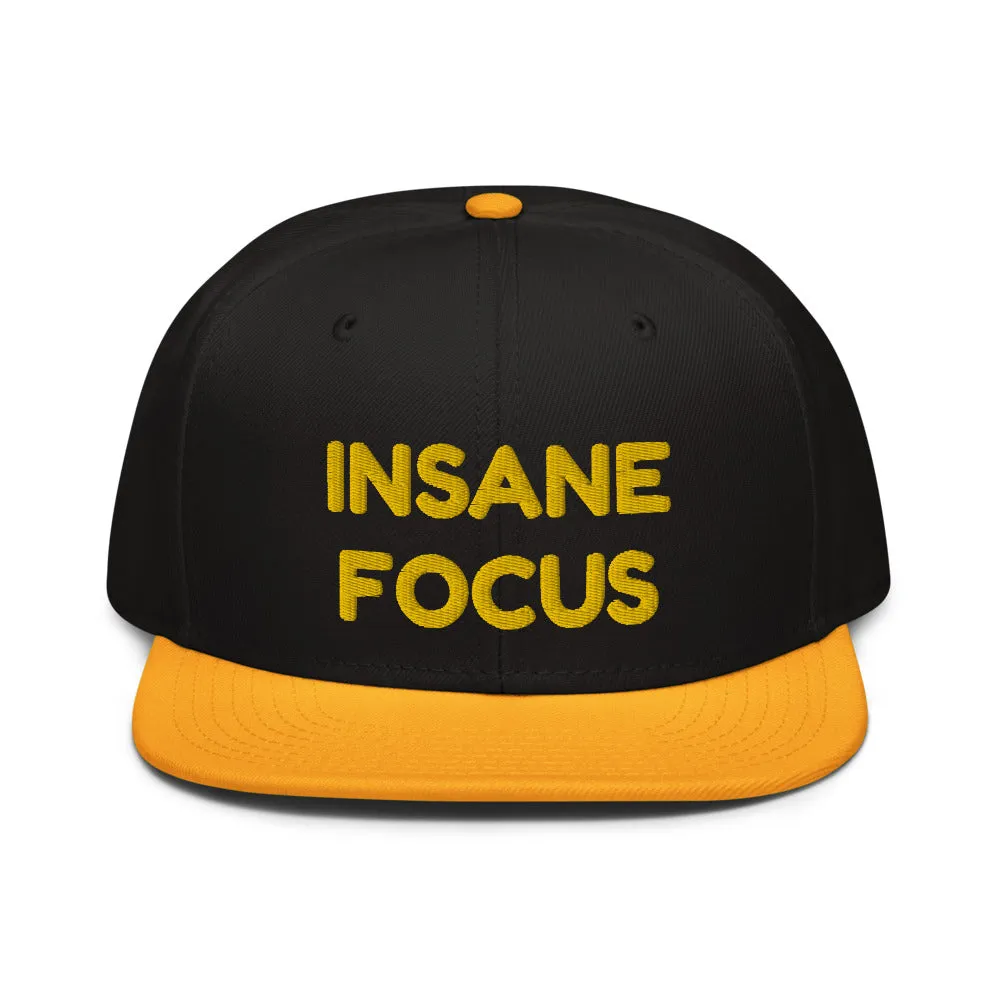 Snapback Hat "1052-0091 Insane Focus (Yellow Logo)"