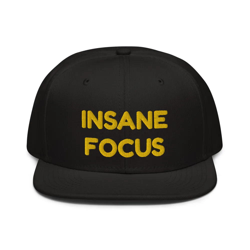 Snapback Hat "1052-0091 Insane Focus (Yellow Logo)"