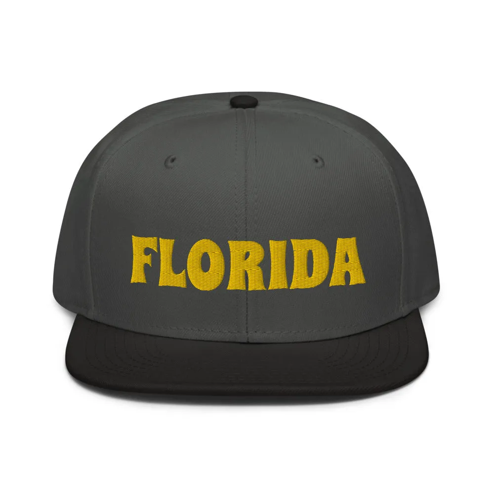 Snapback Hat "1053-0031 Florida (Yellow Logo)"
