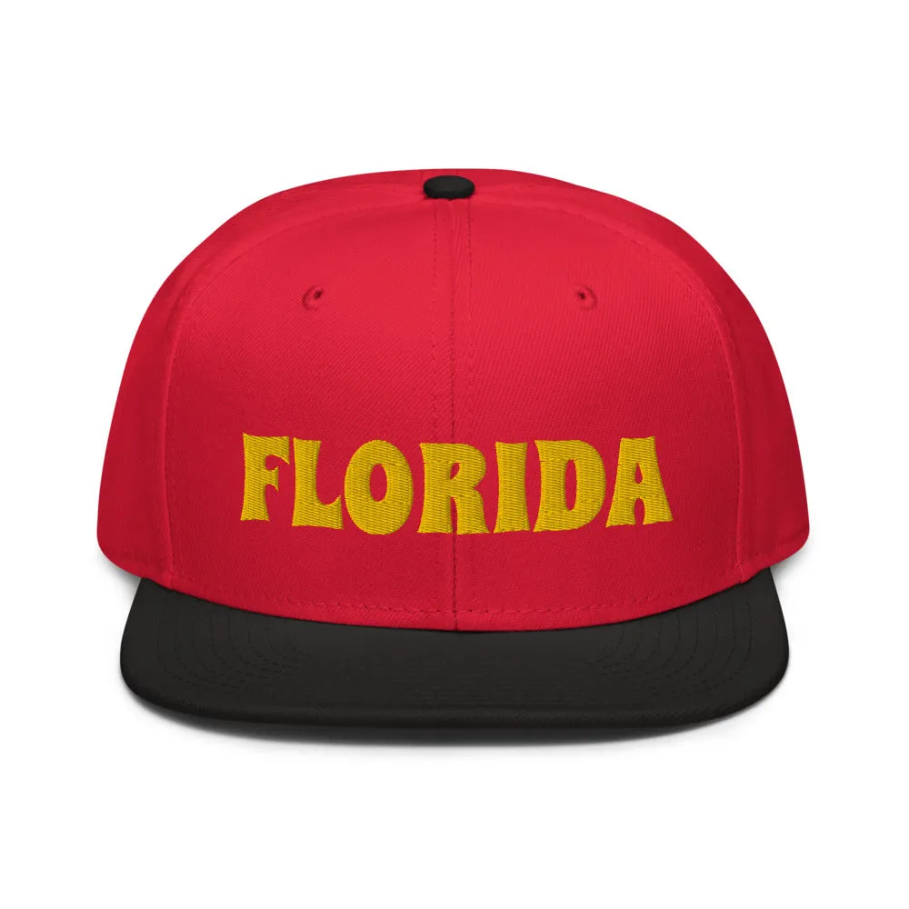 Snapback Hat "1053-0031 Florida (Yellow Logo)"