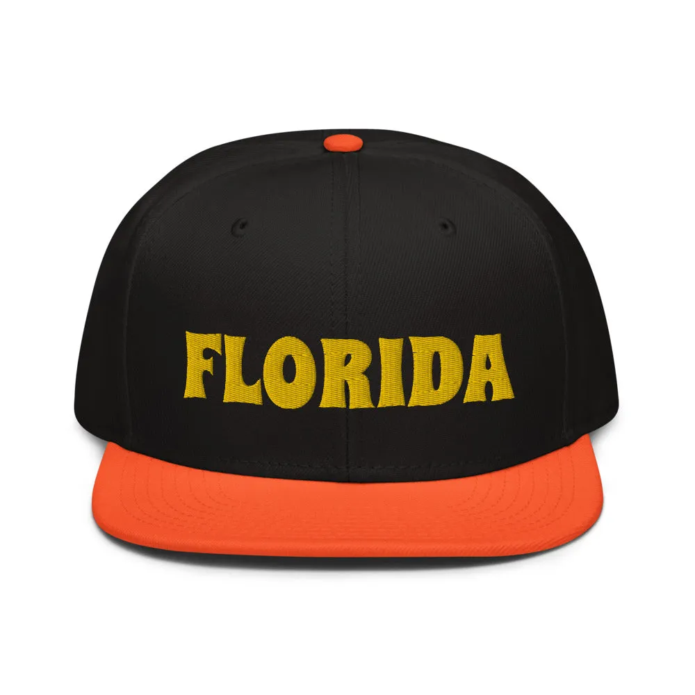 Snapback Hat "1053-0031 Florida (Yellow Logo)"