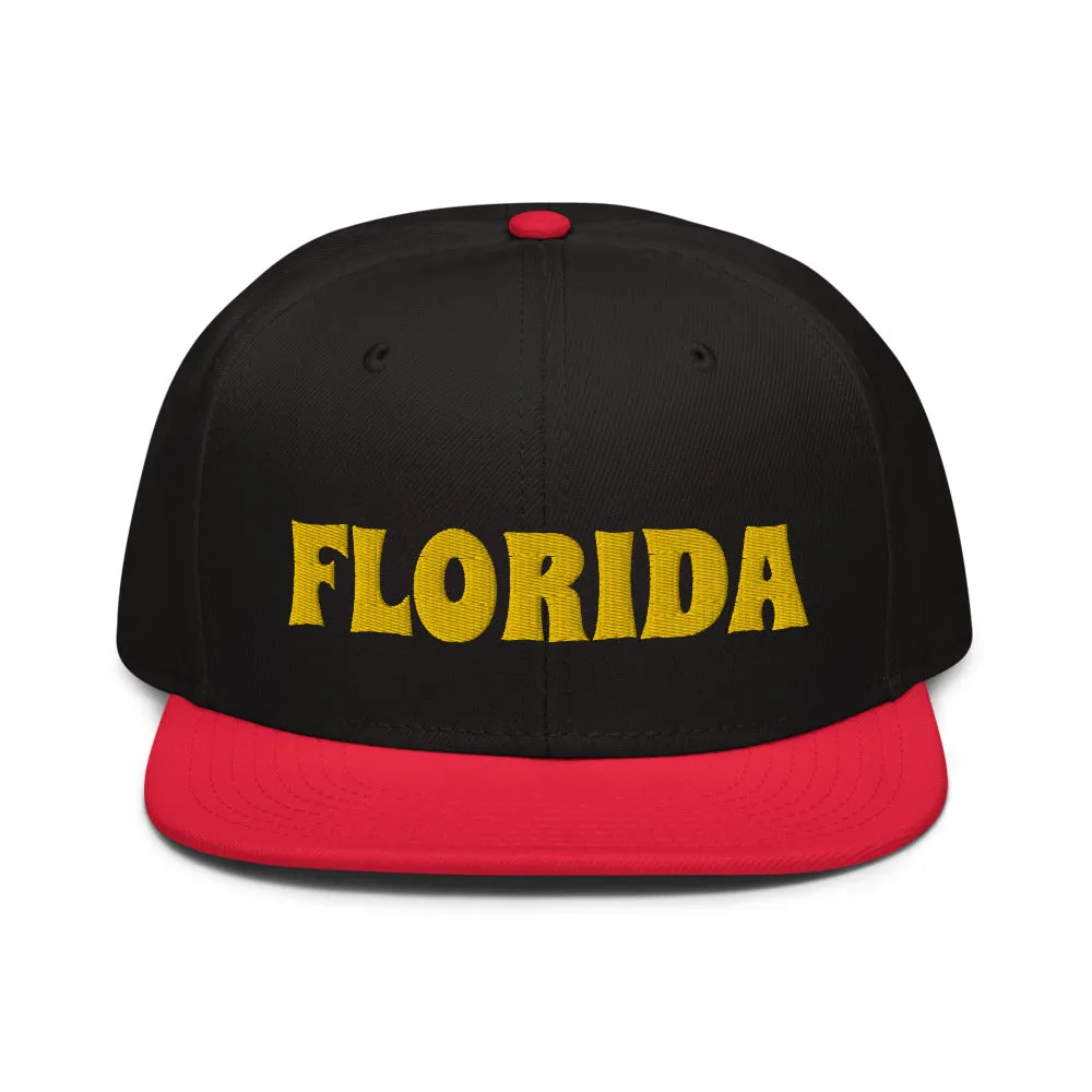 Snapback Hat "1053-0031 Florida (Yellow Logo)"
