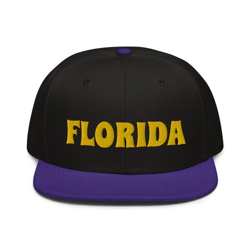 Snapback Hat "1053-0031 Florida (Yellow Logo)"