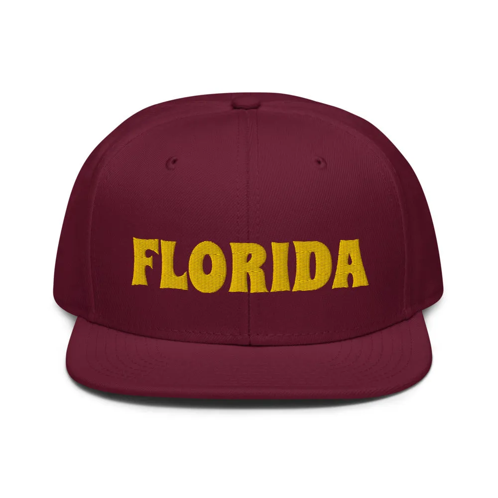 Snapback Hat "1053-0031 Florida (Yellow Logo)"