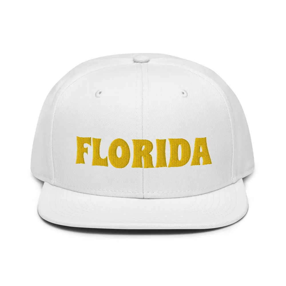 Snapback Hat "1053-0031 Florida (Yellow Logo)"