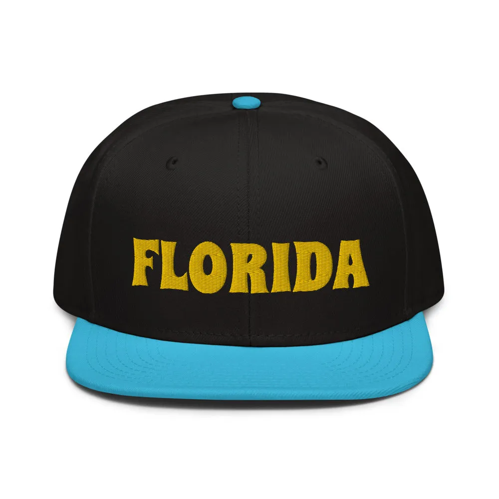 Snapback Hat "1053-0031 Florida (Yellow Logo)"