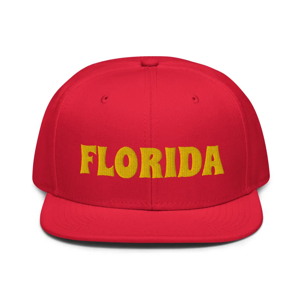 Snapback Hat "1053-0031 Florida (Yellow Logo)"