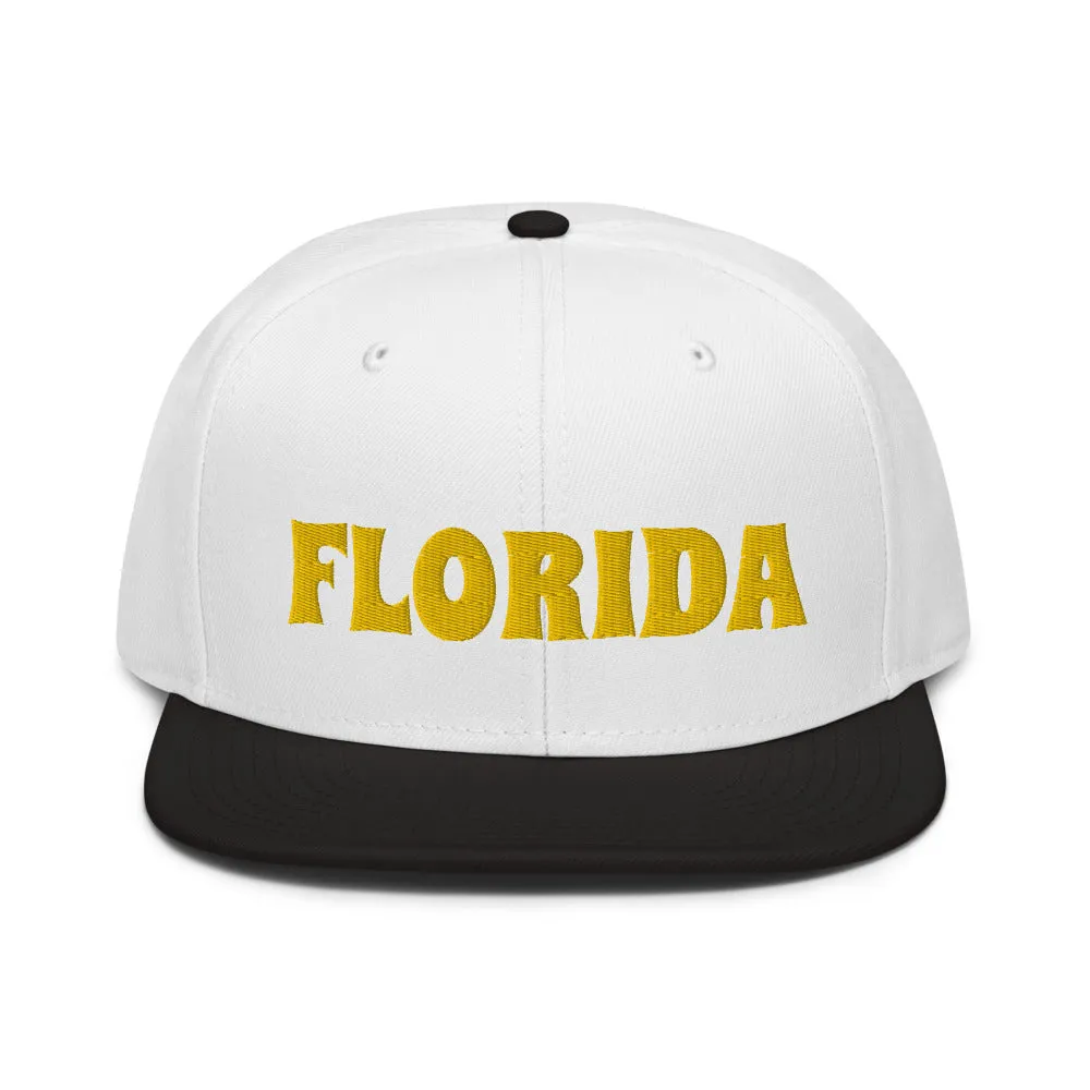 Snapback Hat "1053-0031 Florida (Yellow Logo)"