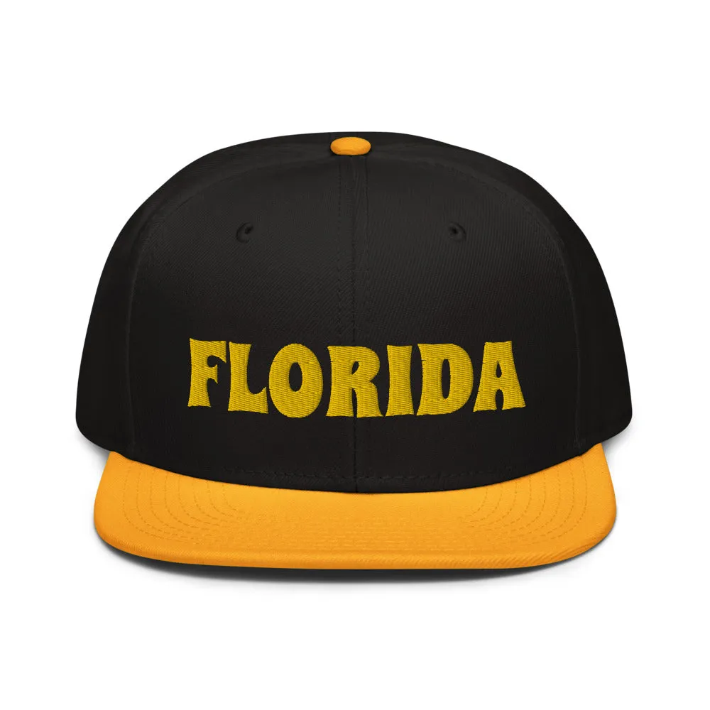 Snapback Hat "1053-0031 Florida (Yellow Logo)"