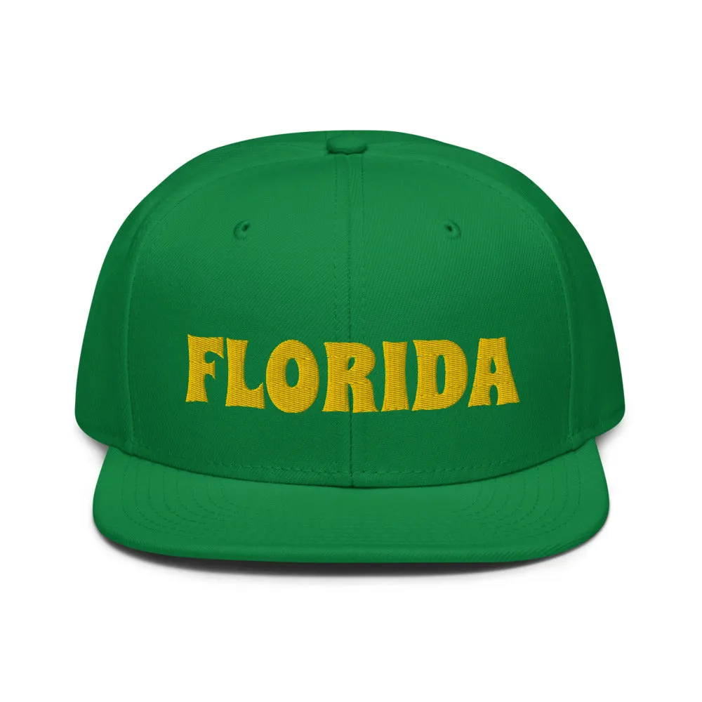 Snapback Hat "1053-0031 Florida (Yellow Logo)"