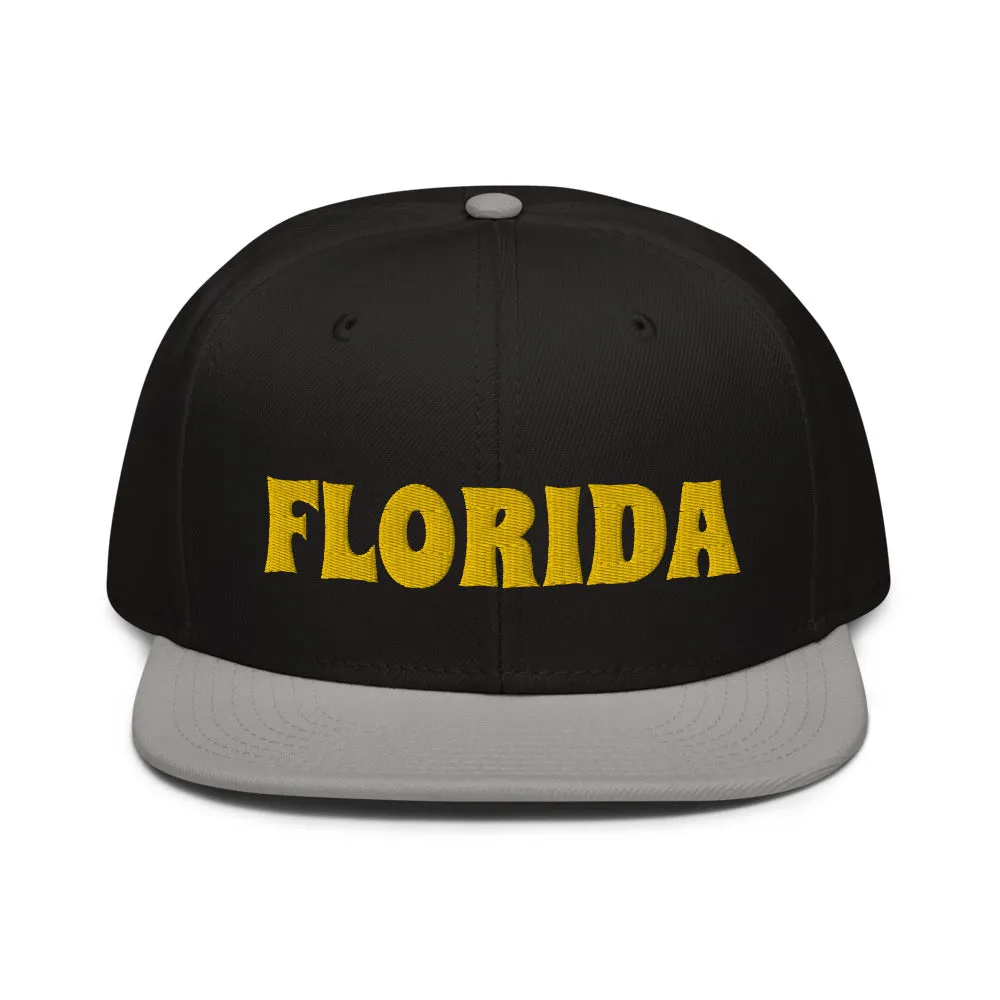 Snapback Hat "1053-0031 Florida (Yellow Logo)"