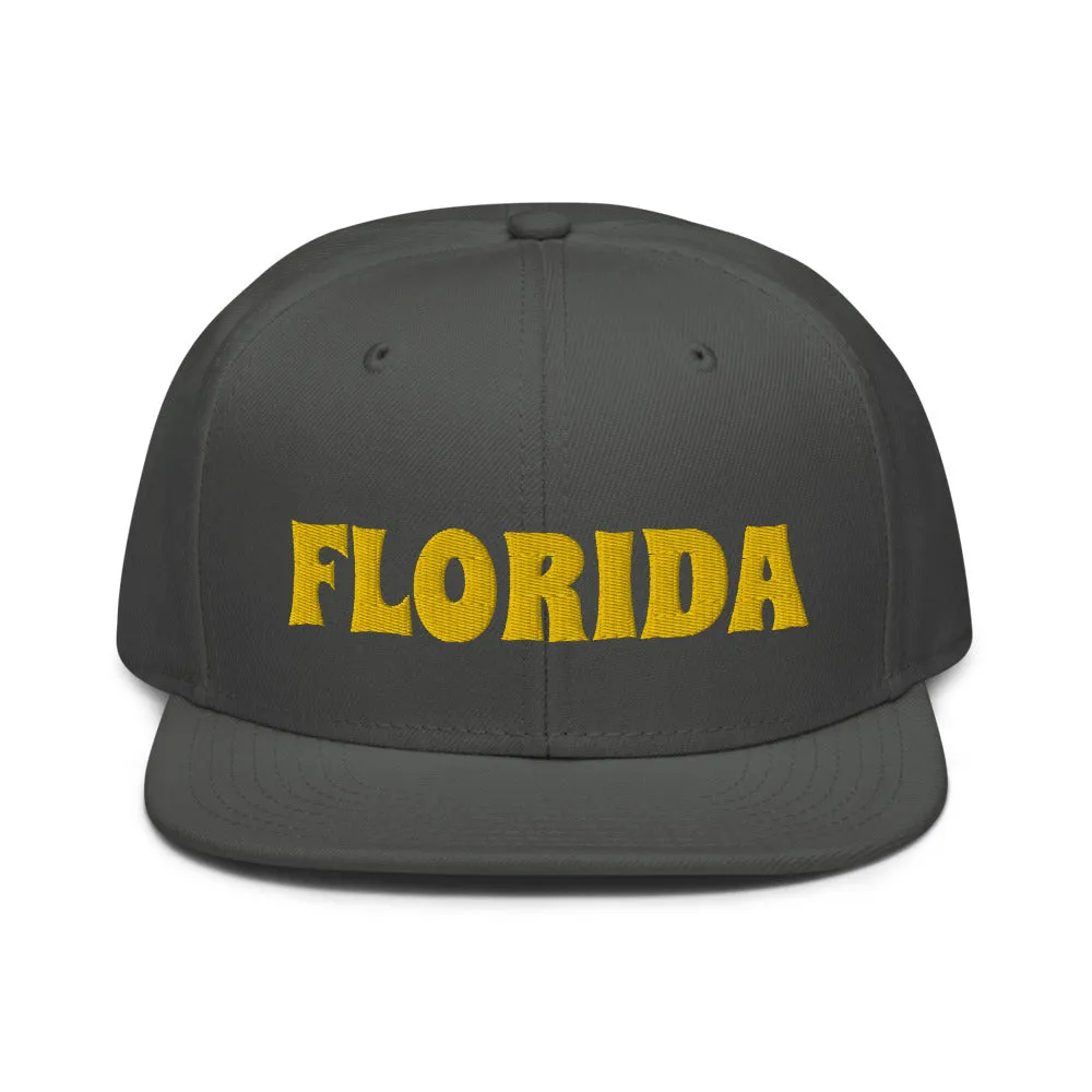 Snapback Hat "1053-0031 Florida (Yellow Logo)"