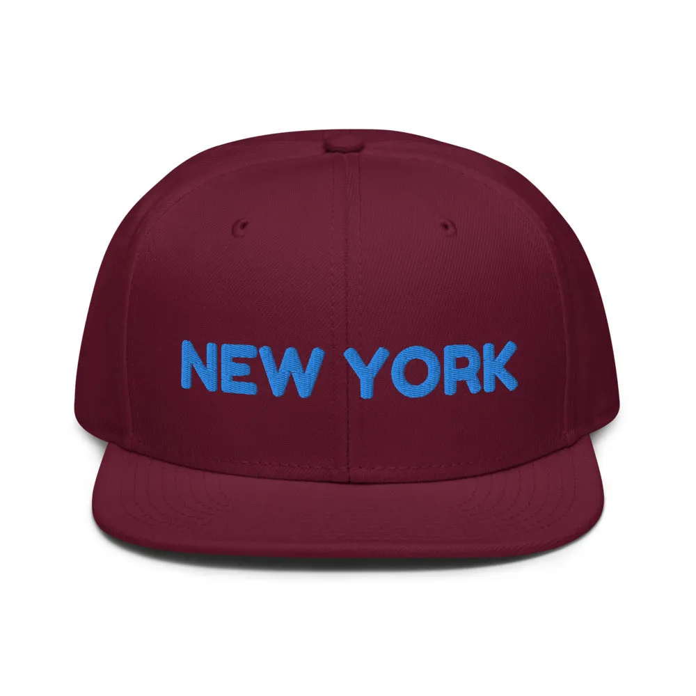 Snapback Hat "1053-0041 New York (Blue Logo)"