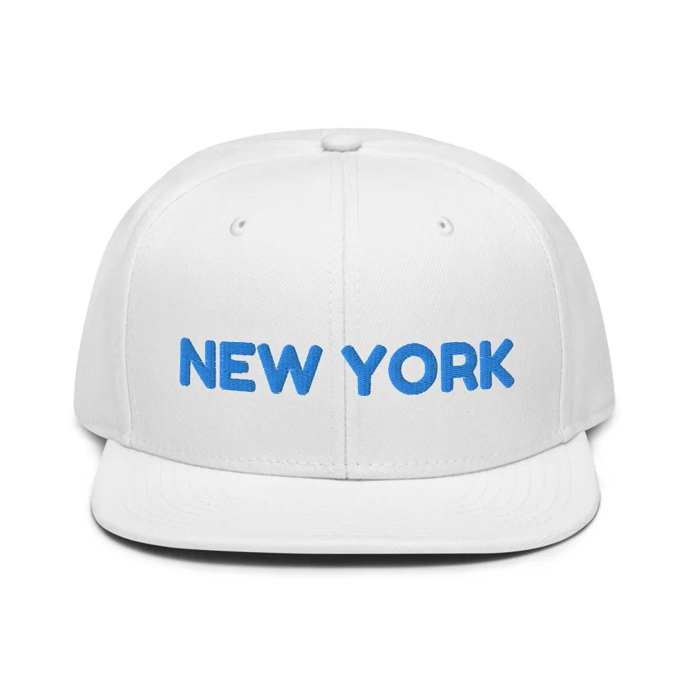 Snapback Hat "1053-0041 New York (Blue Logo)"